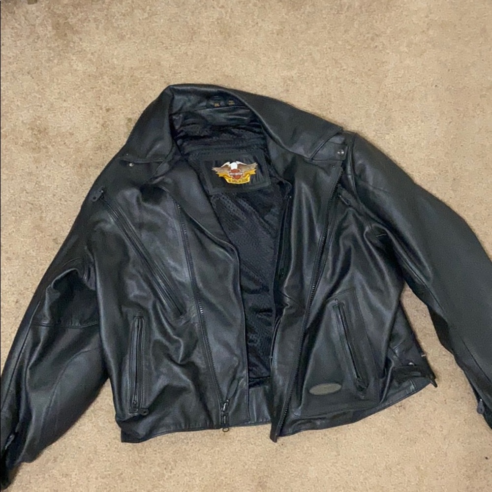 Harley Davidson Leather Biker Jacket